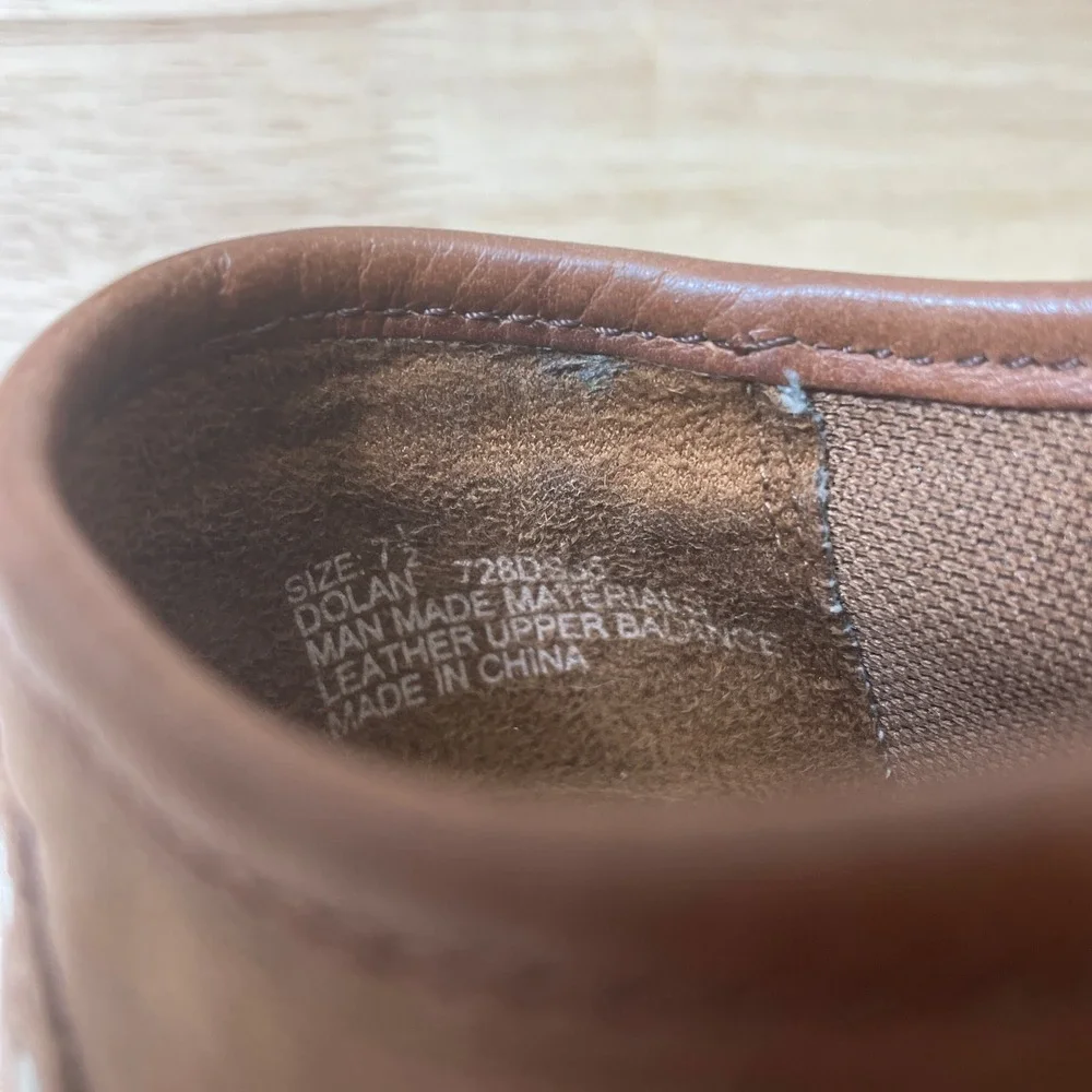 Naturalizer Dolan Wedge Lace Up‎ Oxford Shoes Brown Leather Women Size 7.5